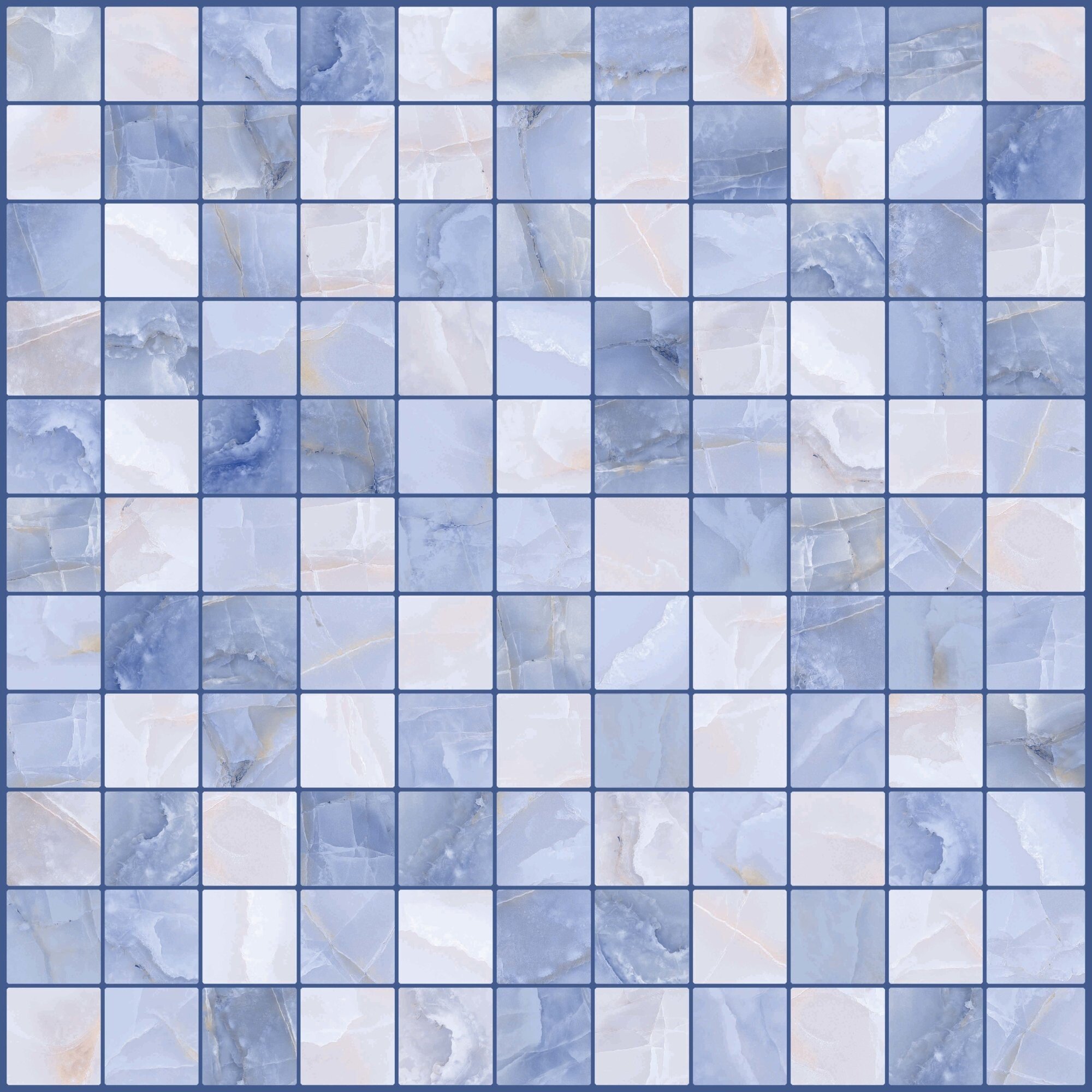*Мозаика Lasselsberger Орнелла (300х300) синяя 5032-0202 (кв.м.)